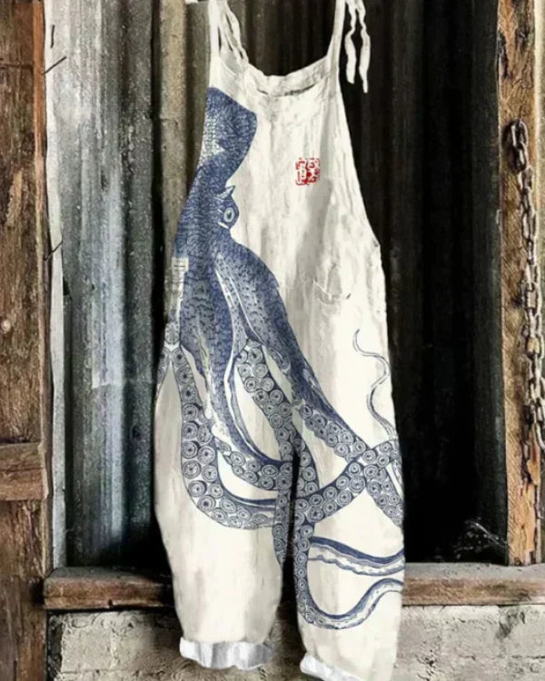 Marini™ | Octopus Print Wide Jumpsuit