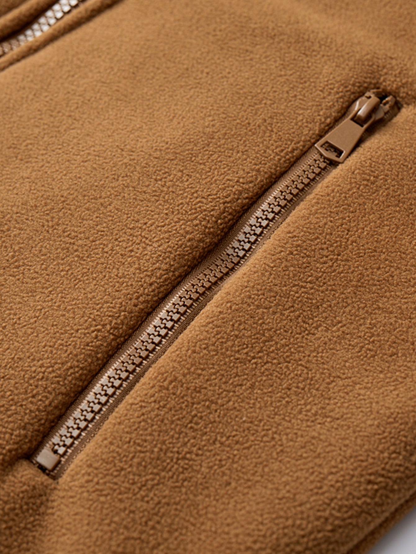 Polar Fleece Jacket with Zipper and Teddy Lining