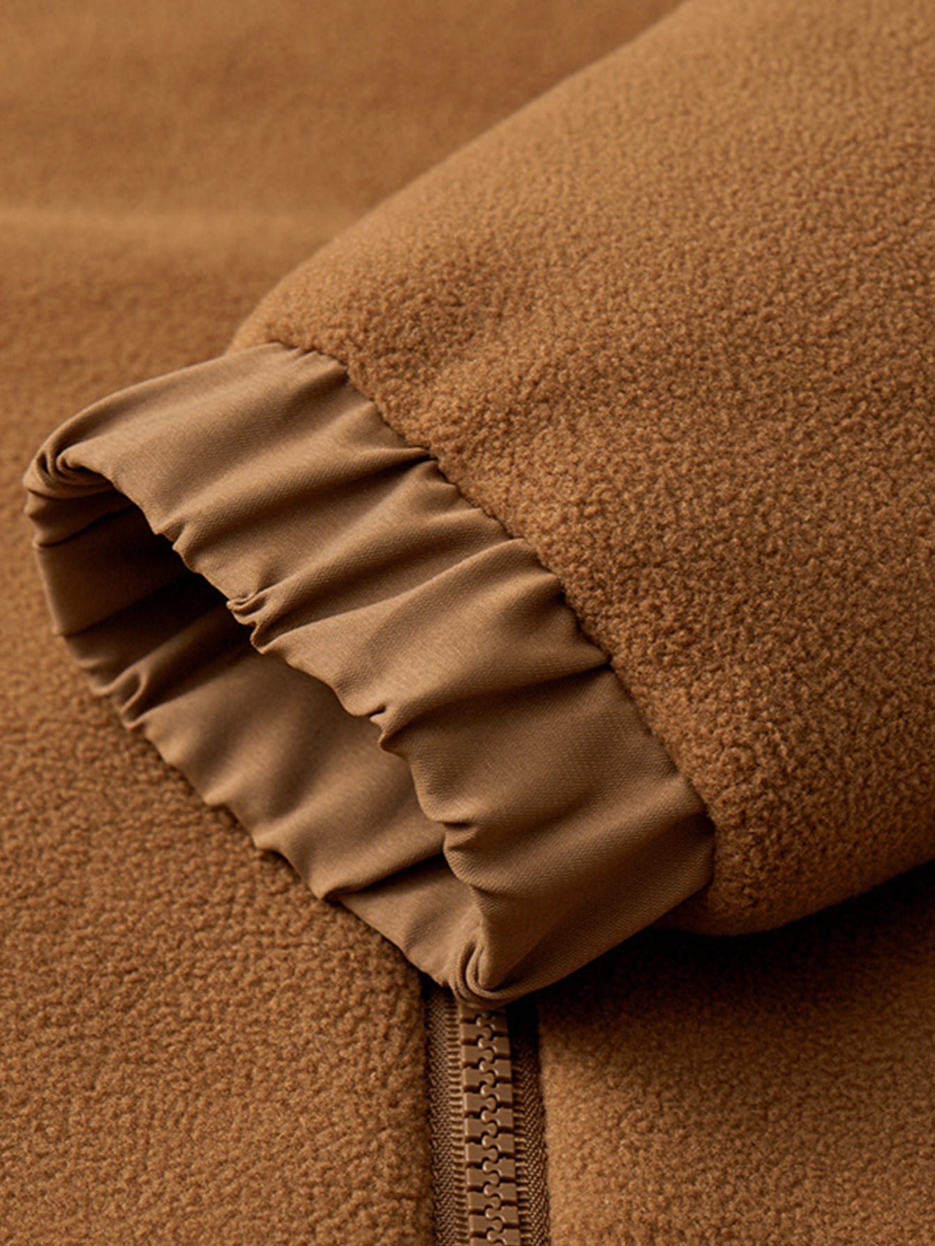 Polar Fleece Jacket with Zipper and Teddy Lining