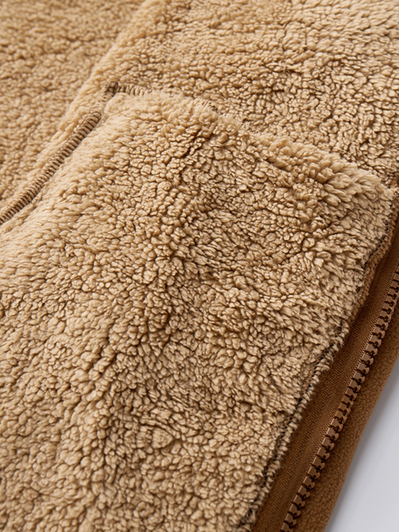 Polar Fleece Jacket with Zipper and Teddy Lining