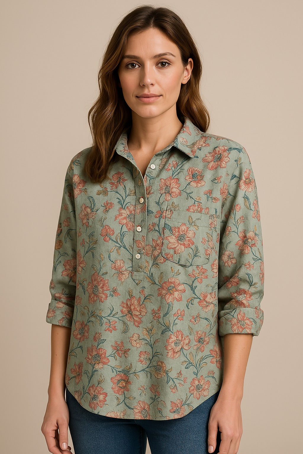 Anita | Classic Floral Shirt