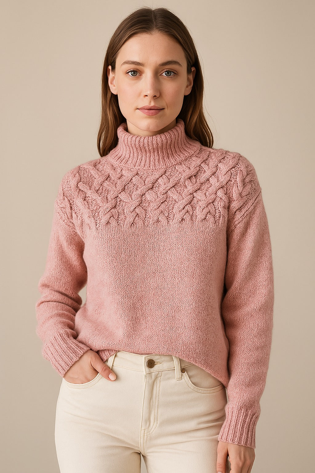 Bridget | Cashmere Feel Turtleneck Sweater
