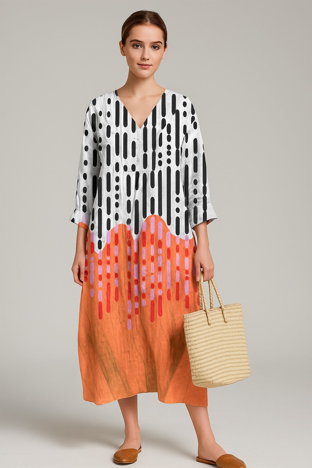 Alden™ | Elegant Geometric Dress