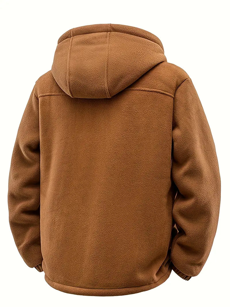 Insulated Sherpa-Lined Hooded Jacket