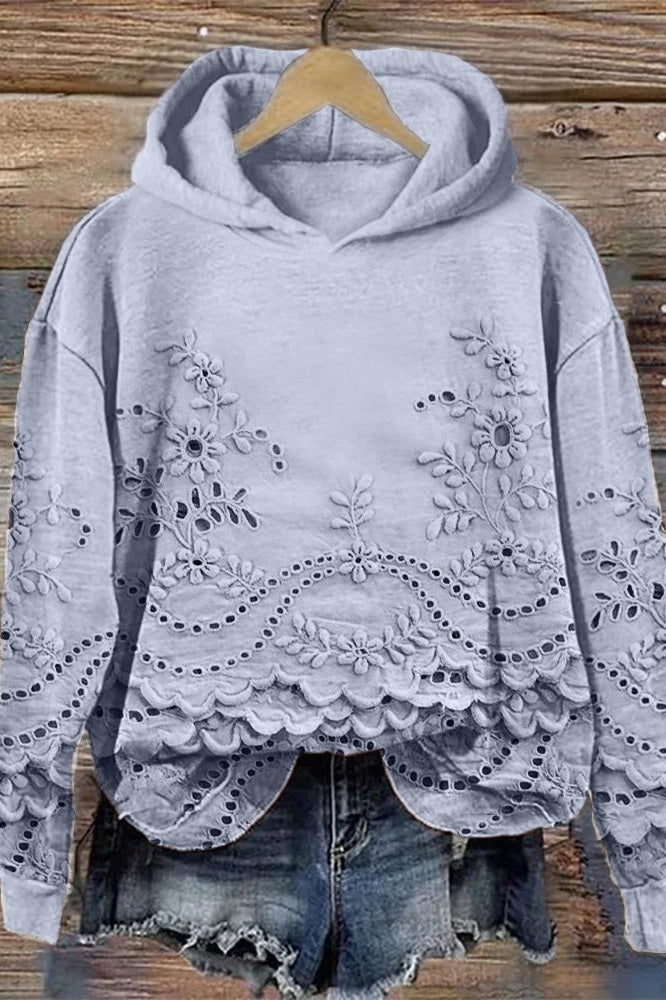 Prato Lace Hoodie Sweater