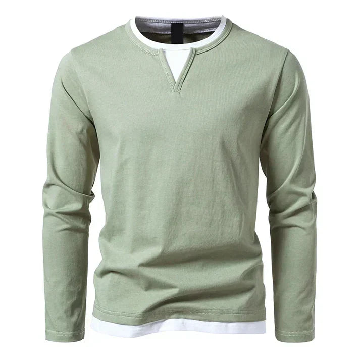 Léonard™ | Premium Long Sleeve T-Shirt Made of Combed Cotton