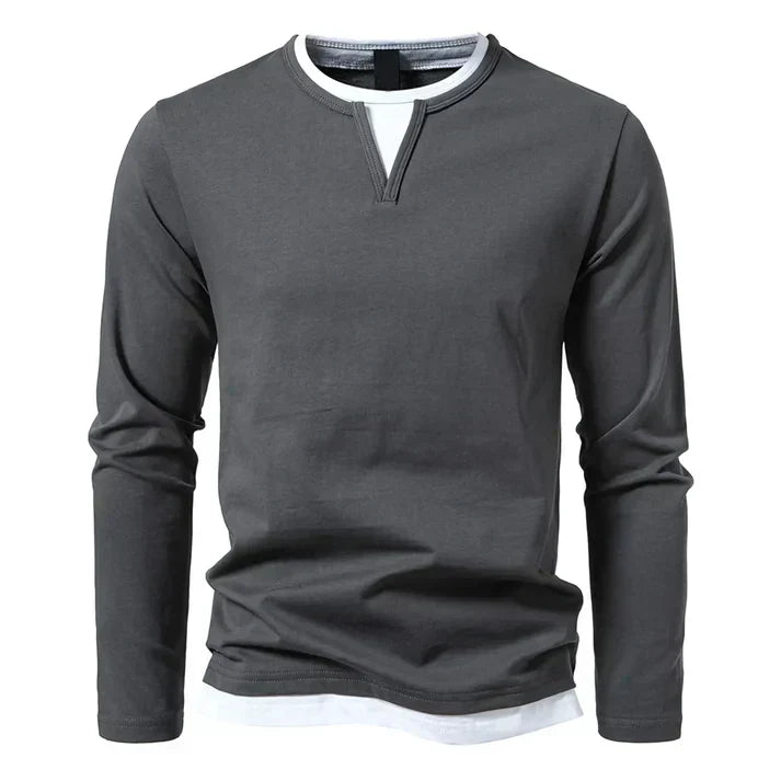 Léonard™ | Premium Long Sleeve T-Shirt Made of Combed Cotton