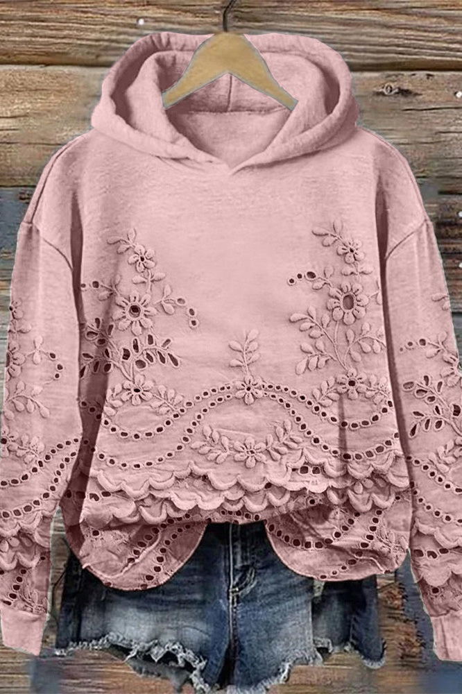 Prato Lace Hoodie Sweater