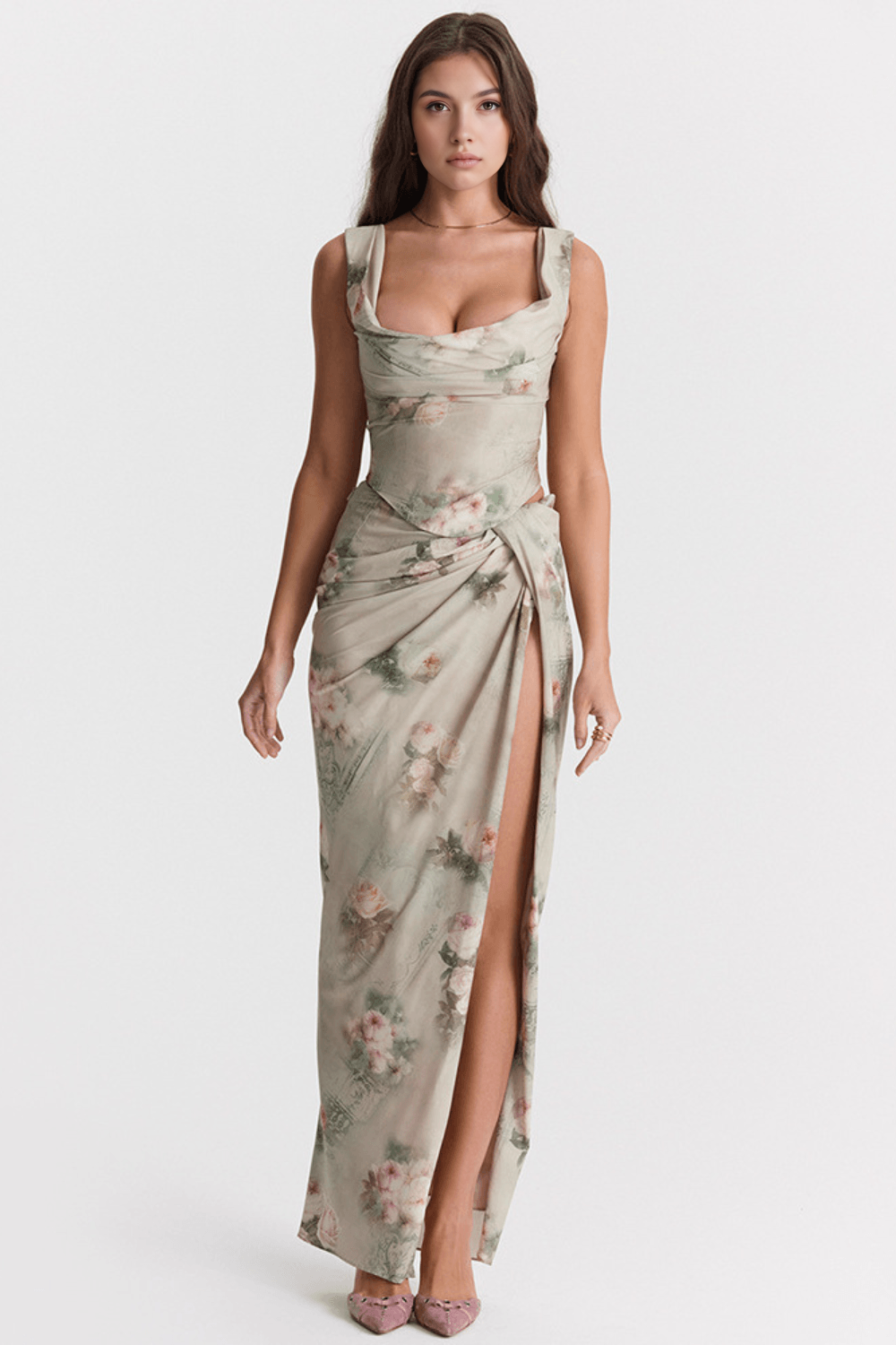 Ivelle | Dress with Cutouts and Slit