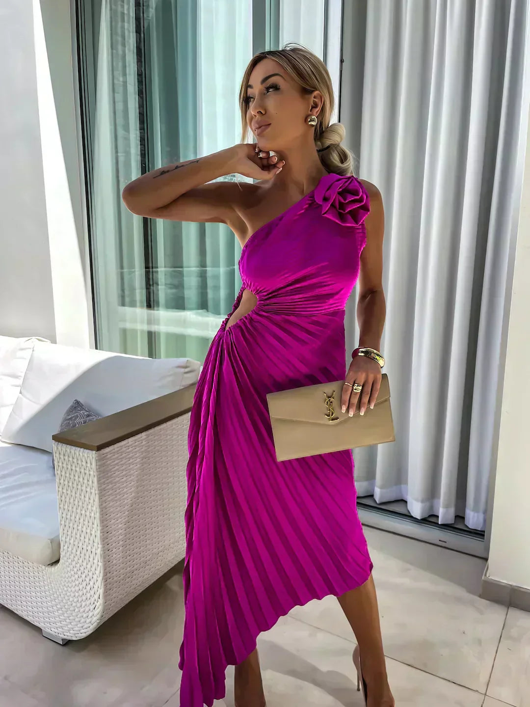 Lizbeth - Dress with Floral Straps