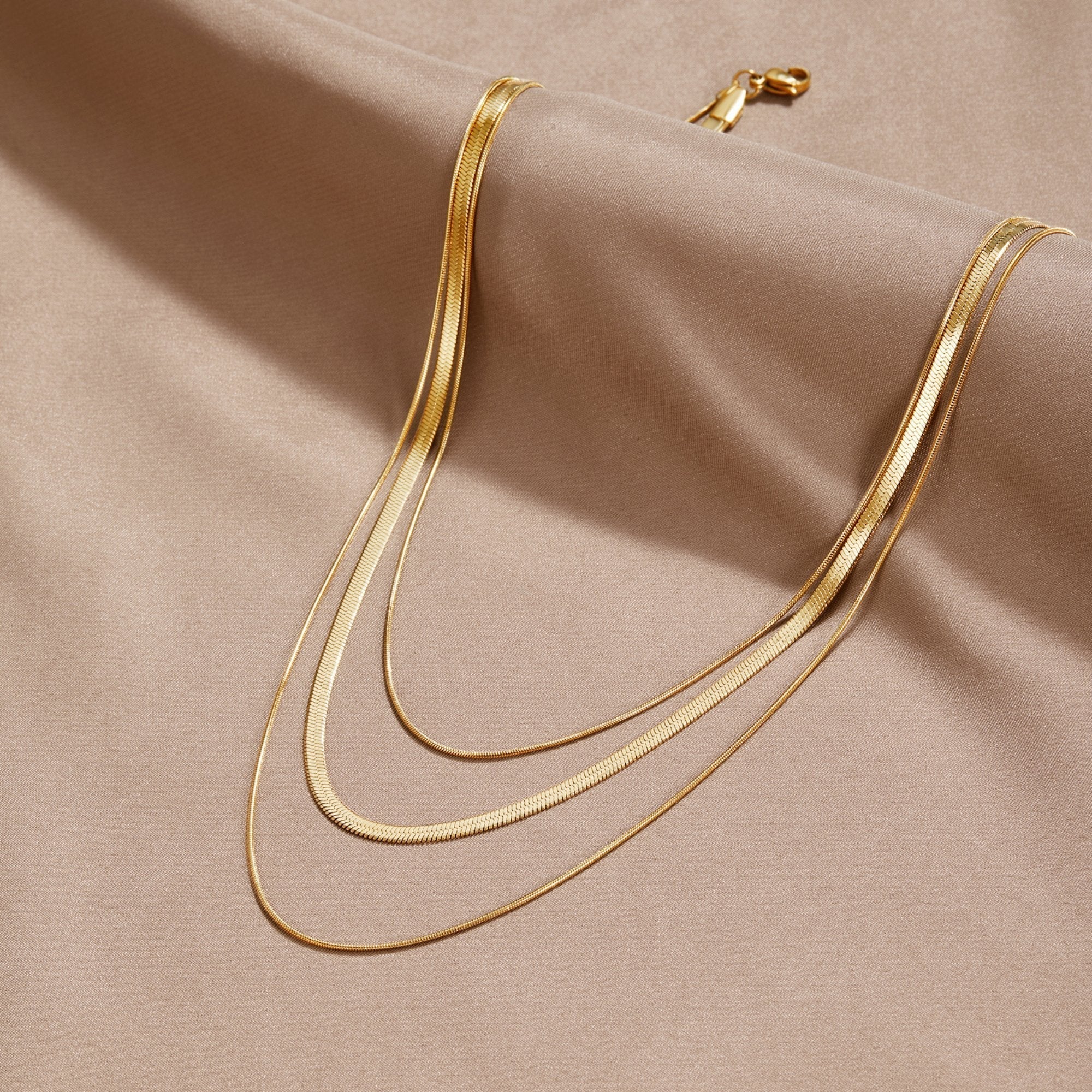 Gold Layered Chain Necklace