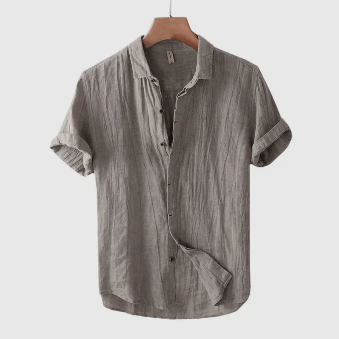 Savrani™ | Elegant Short Sleeve Shirt with Buttons