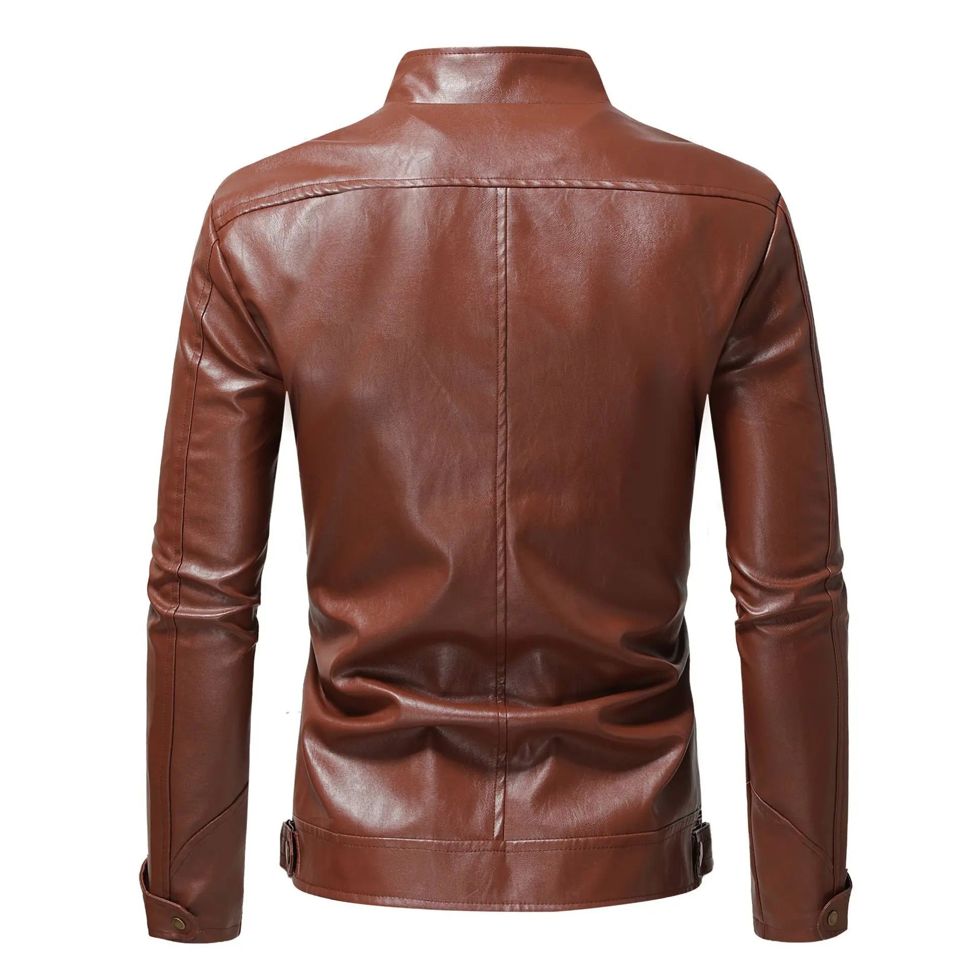 Zevion – Casual Leather Zip-Up Jacket