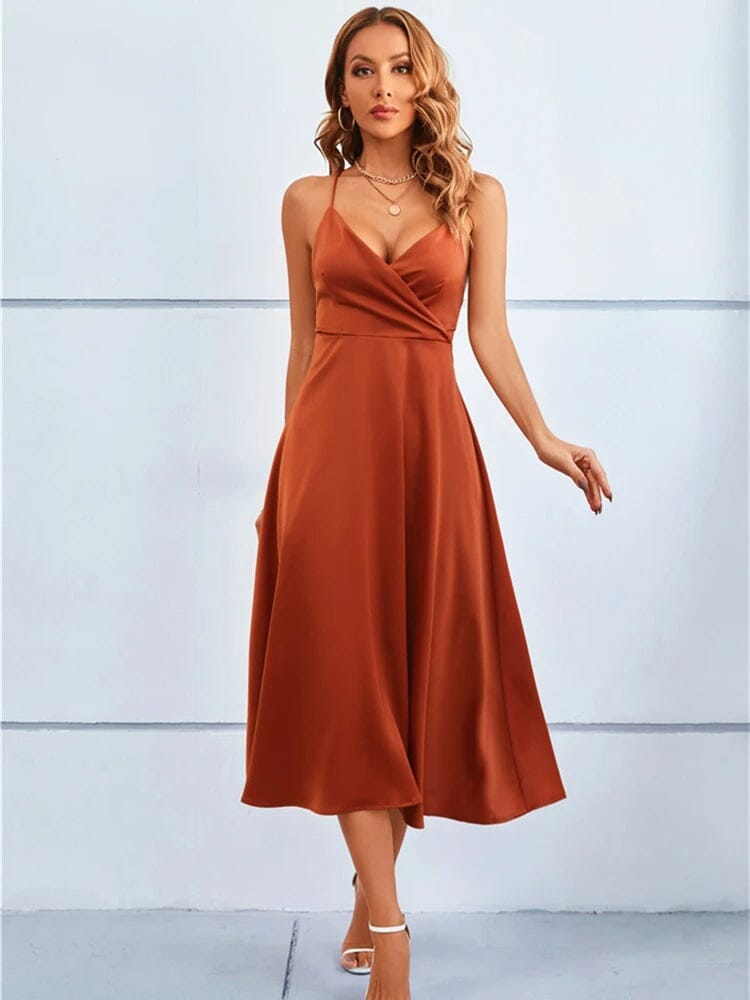 Mia™ | Luxury Maxi Silk Dress without Straps