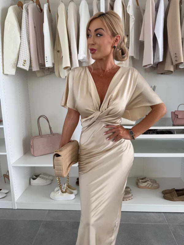 Fina™ | Long Satin Dress