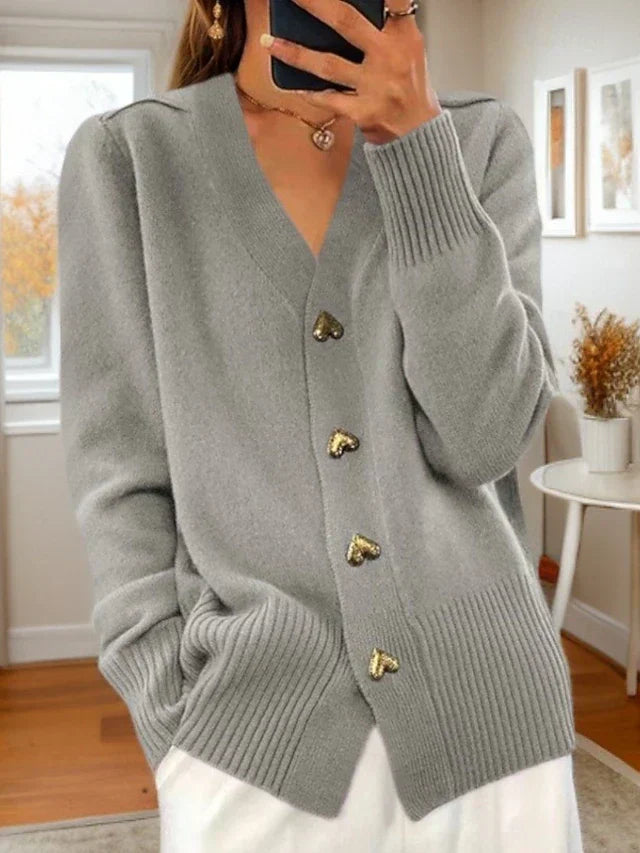 Adele | Elegant Cardigan with Heart-Shaped Buttons