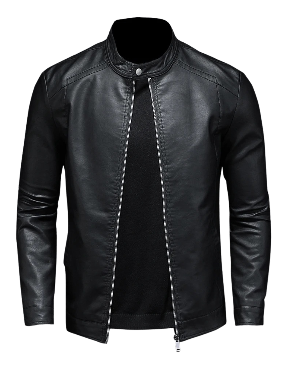 Reyvann – Classic Leather Jacket with Zipper