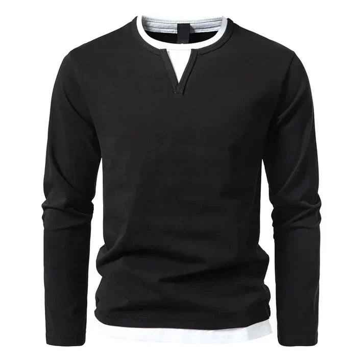 Léonard™ | Premium Long Sleeve T-Shirt Made of Combed Cotton