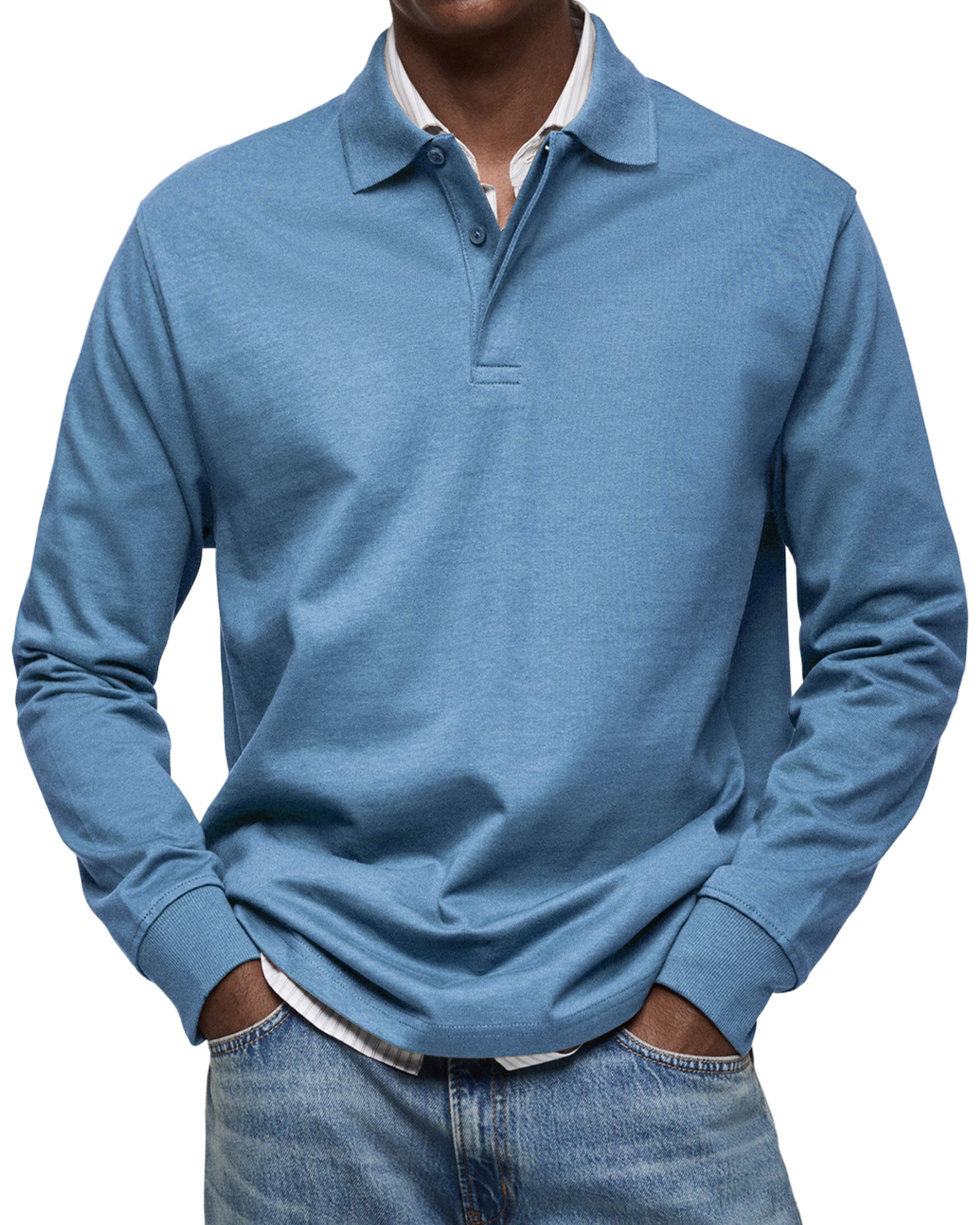 Karven – Stylish Long Sleeve Polo Shirt