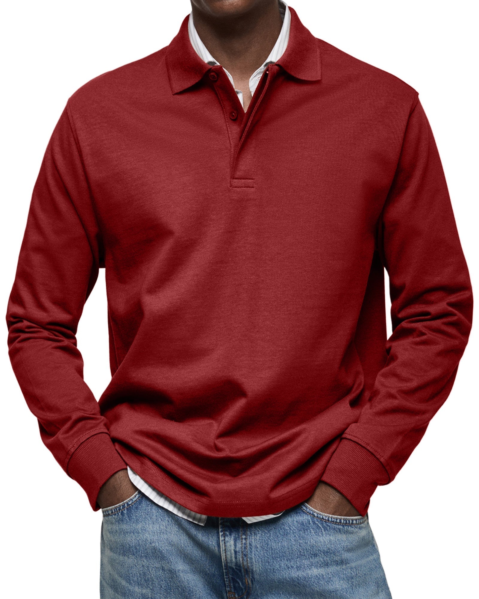 Karven – Stylish Long Sleeve Polo Shirt