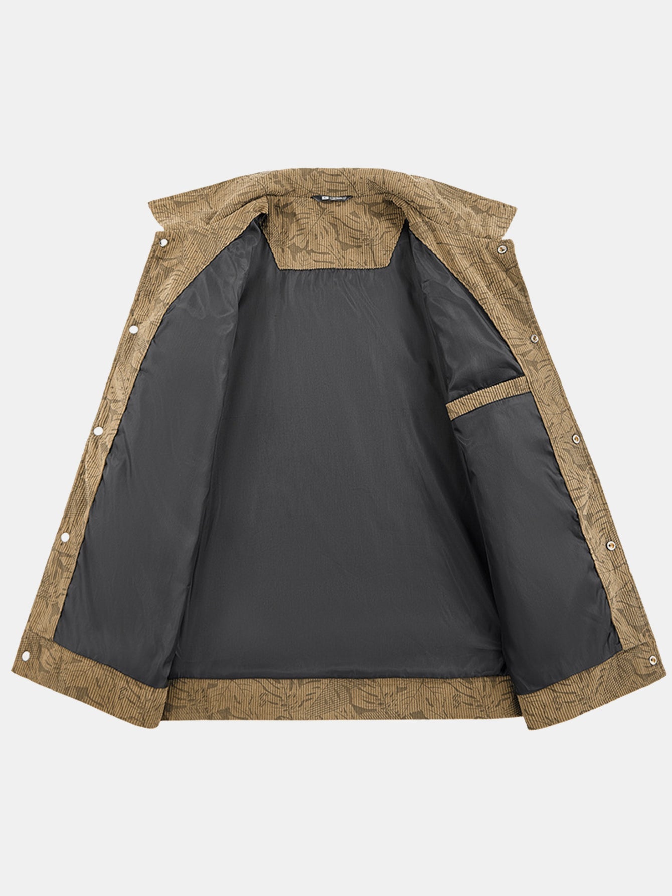 Leaf Embossed Corduroy Jacket