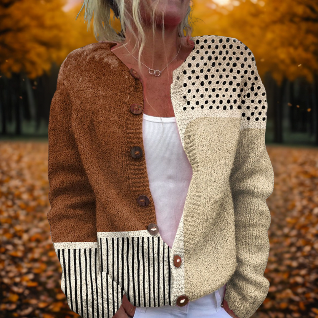 Meliora | Patchwork Knit Cardigan