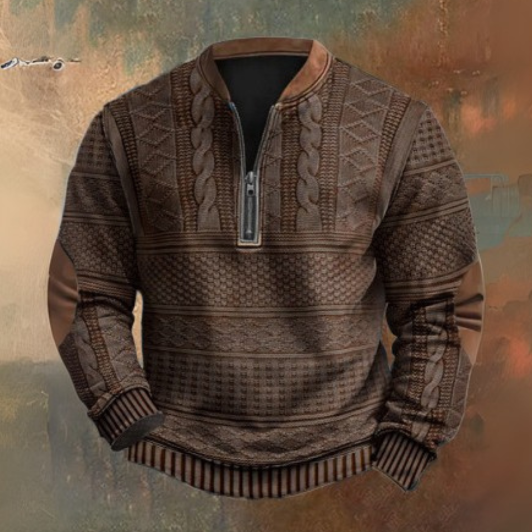 Sweater with a Quarter Zip