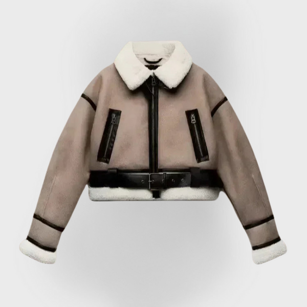 Bellini | Universal Khaki Leather Jacket