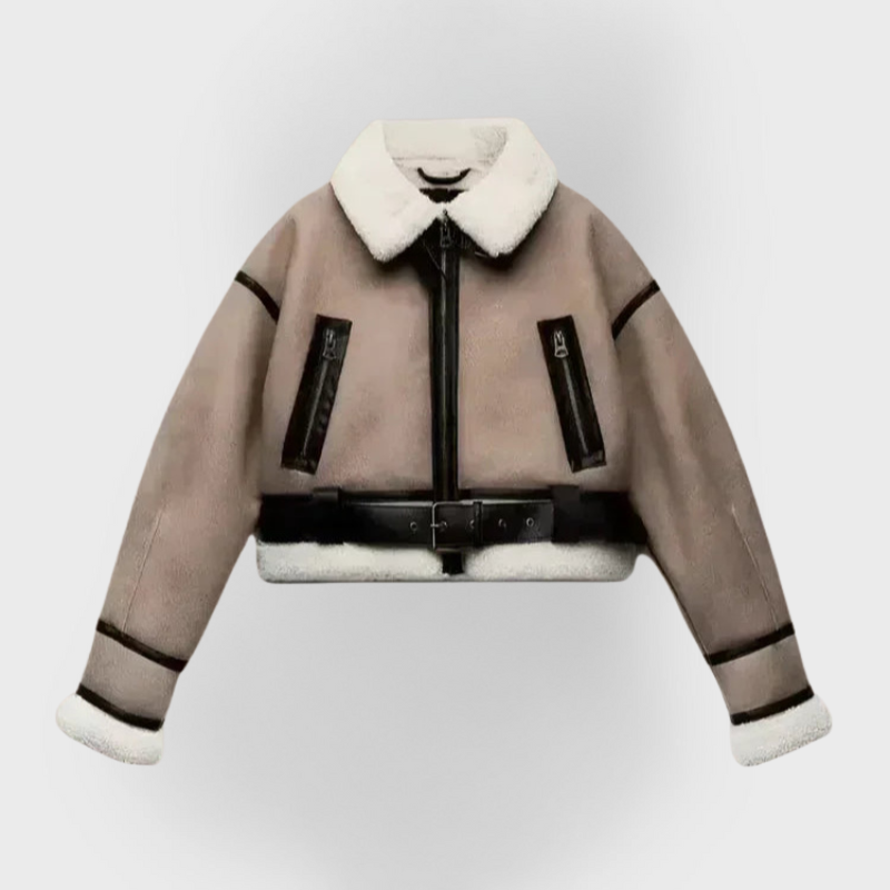 Bellini | Universal Khaki Leather Jacket