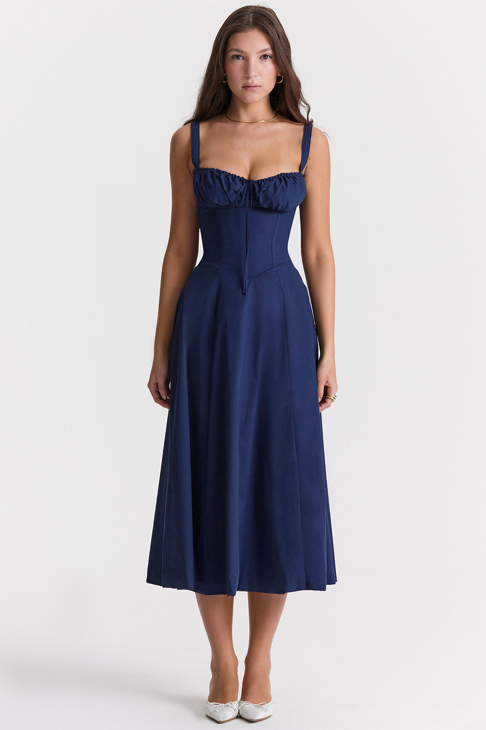 Elea | Midi Dress with Corset