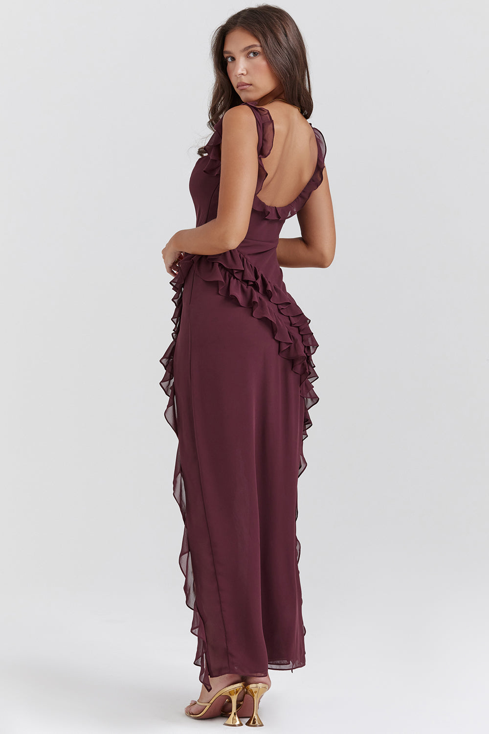 Meissa | Dress with Asymmetrical Ruffles