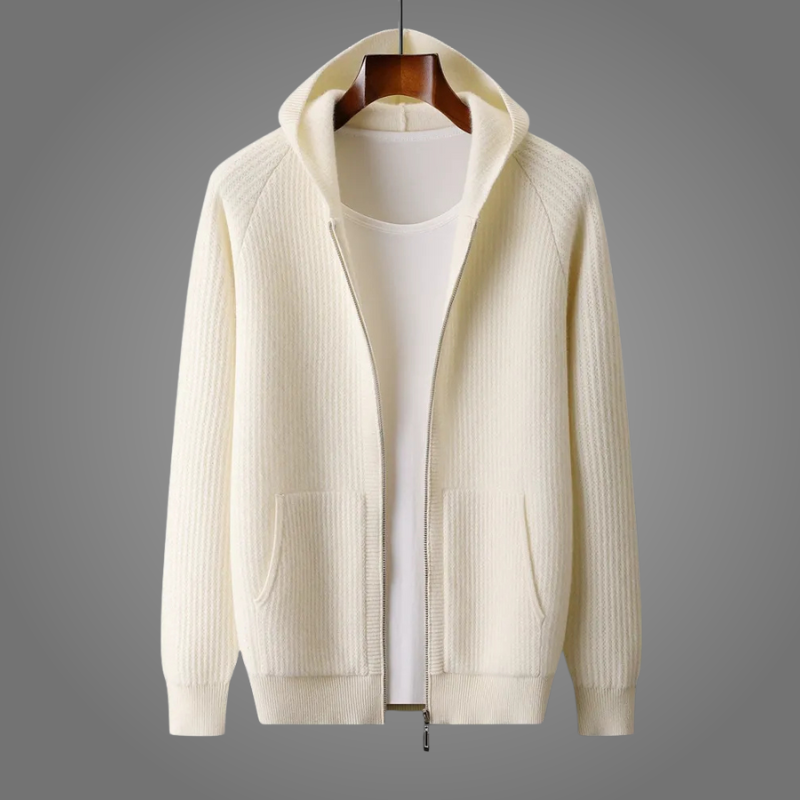 Kaelen – Classic Knit Sweater Jacket