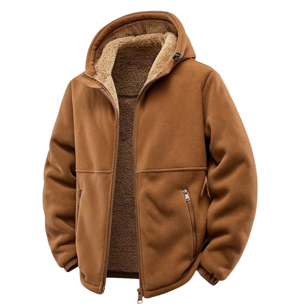 Insulated Sherpa-Lined Hooded Jacket