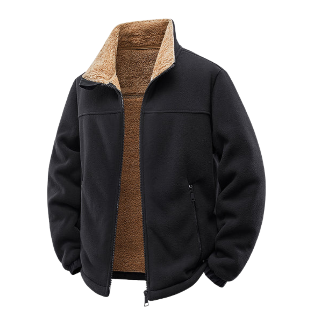 Polar Fleece Jacket with Zipper and Teddy Lining