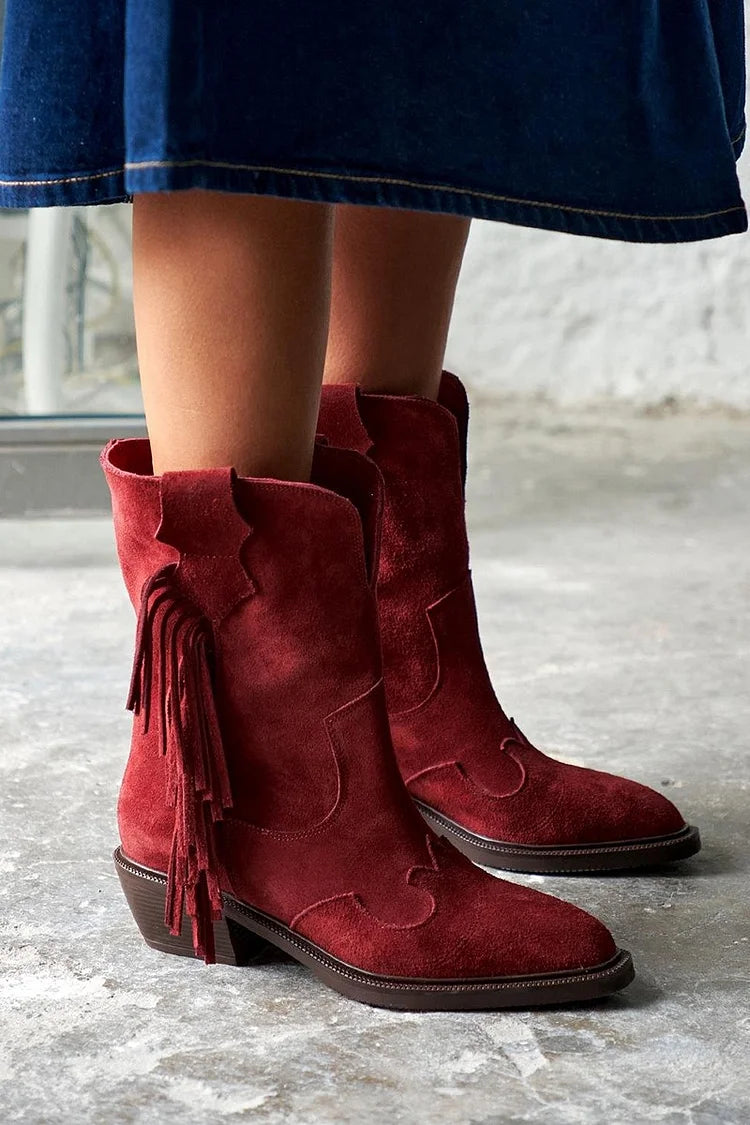 Ariane™ | Western Style Ankle Boots