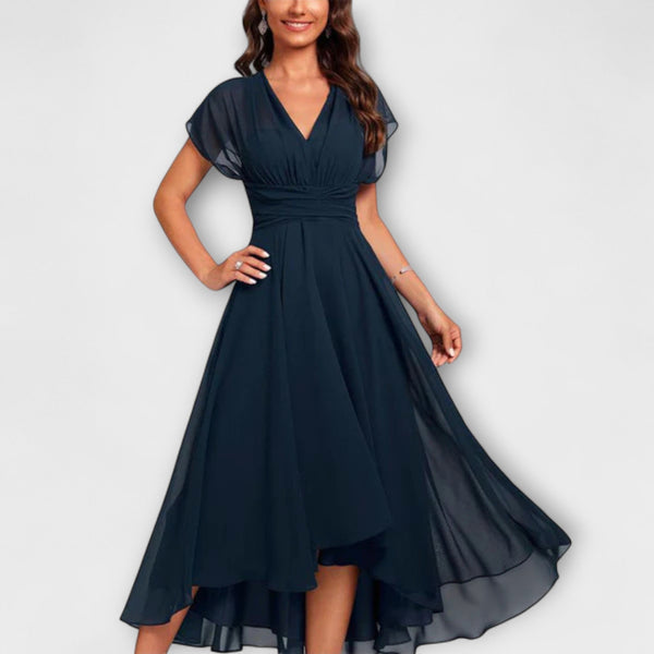Julita – Airy Evening Dress with V-Neck