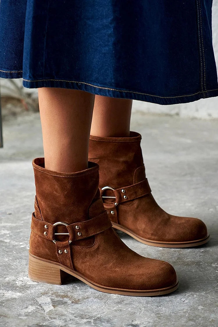 Juliette™ | Vintage Ankle Boots with Clips