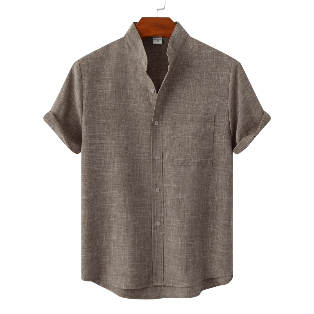 Savrani™ | Smooth Cotton Shirt with Buttons.