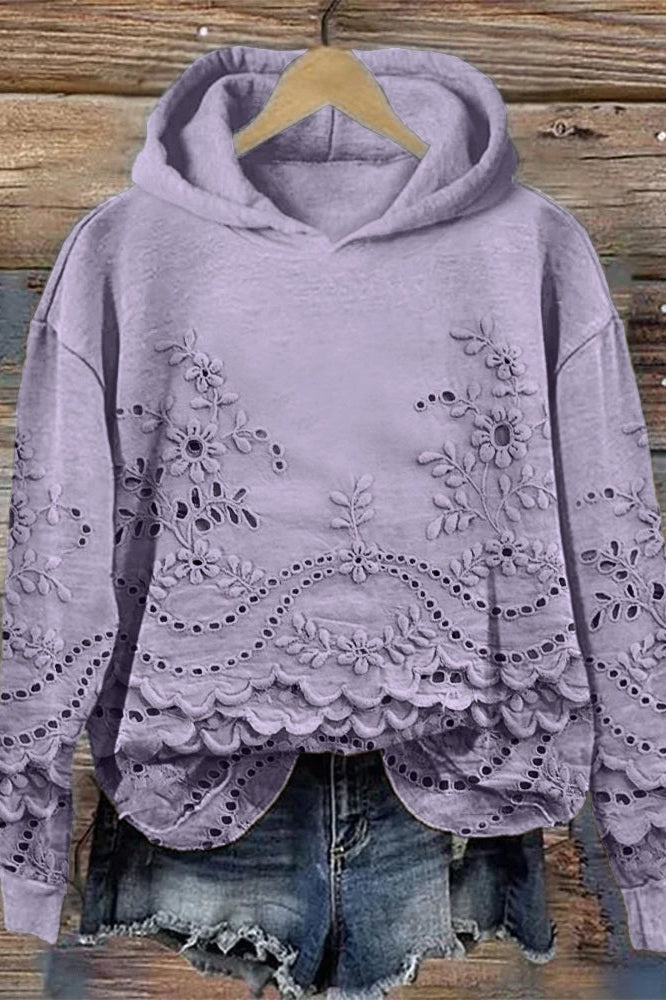 Prato Lace Hoodie Sweater