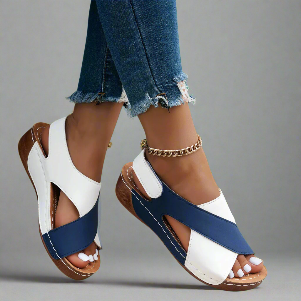 Alwine | Handcrafted Wedge Sandals Made from Premium Materials