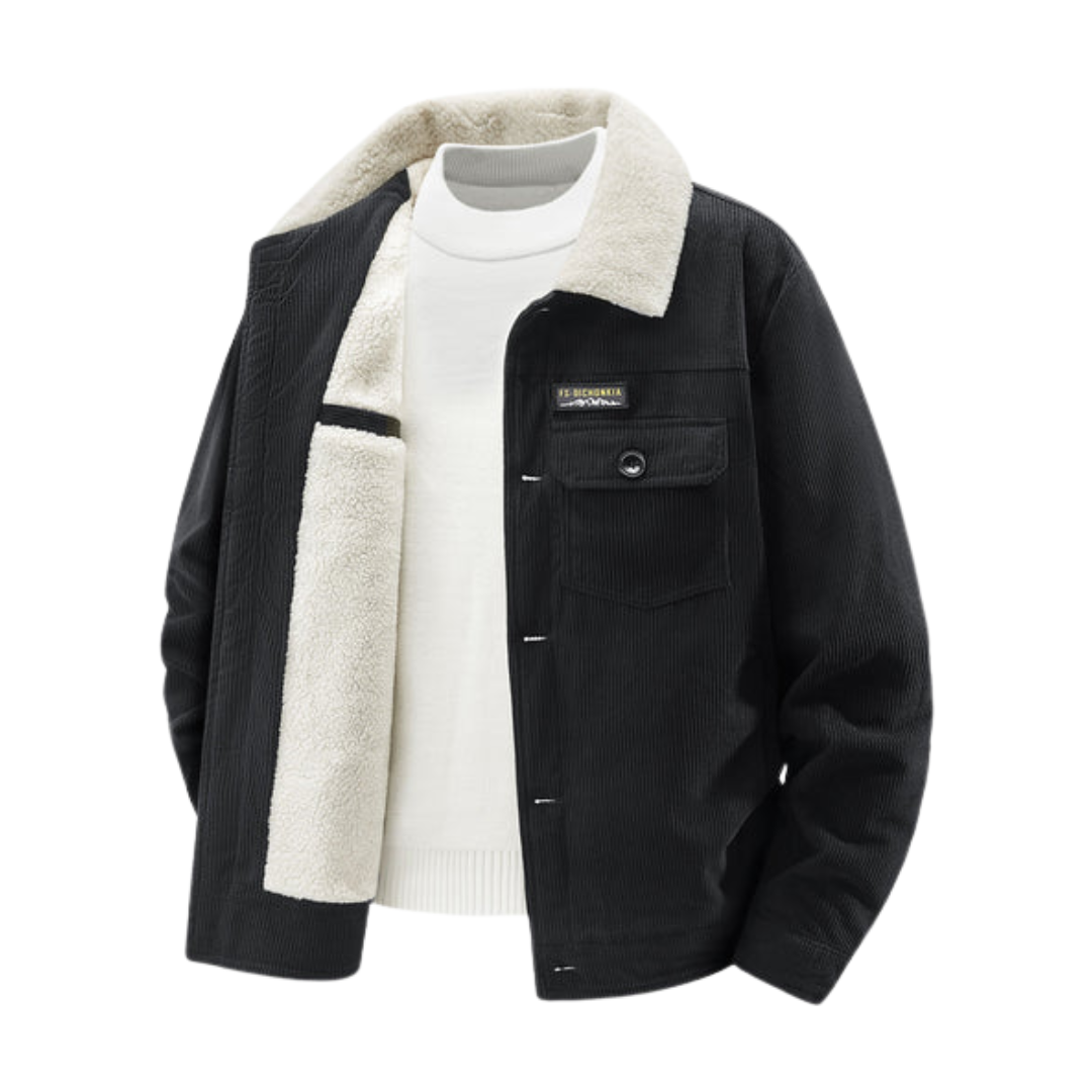 Corduroy Jacket with Teddy Fleece Interior