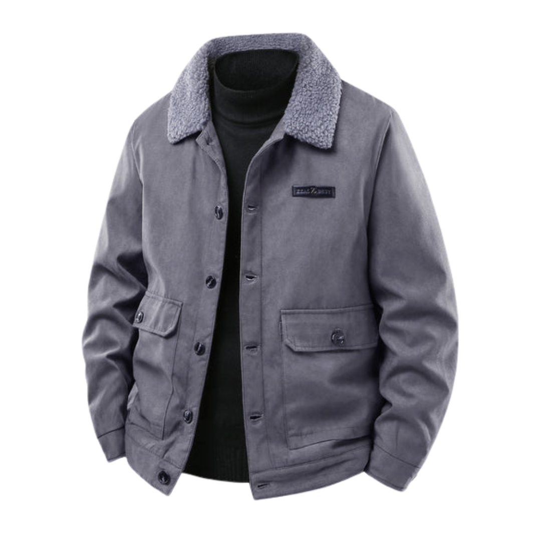 Premium Teddy-Lined Faux Suede Coat