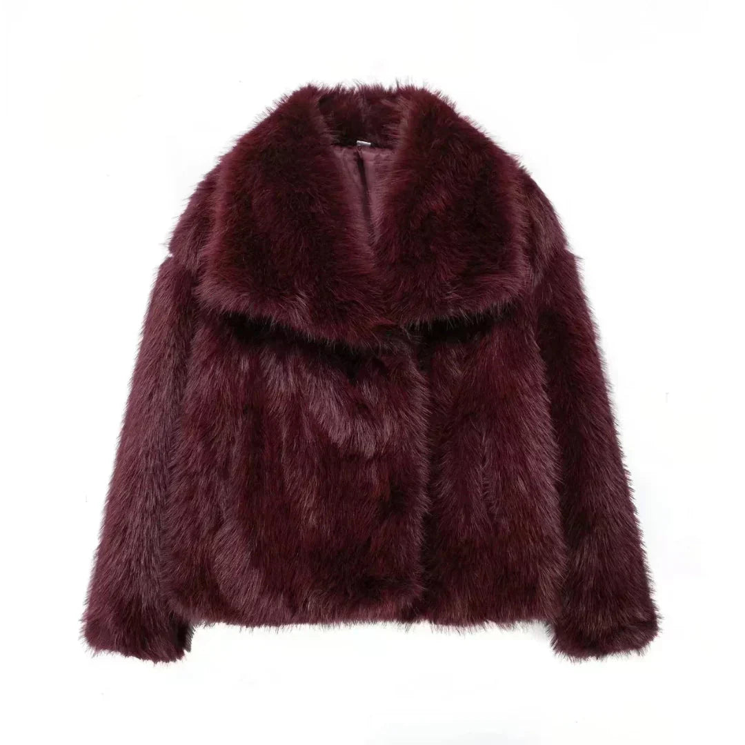 Alena | Elegant Faux Fur Jacket