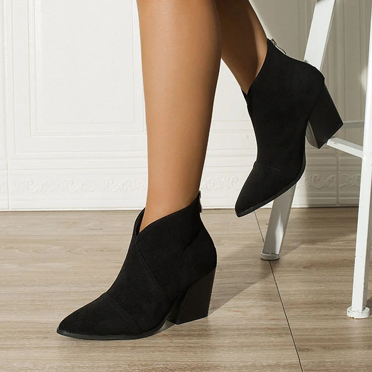 Céline™ | Elegant Suede Ankle Boots