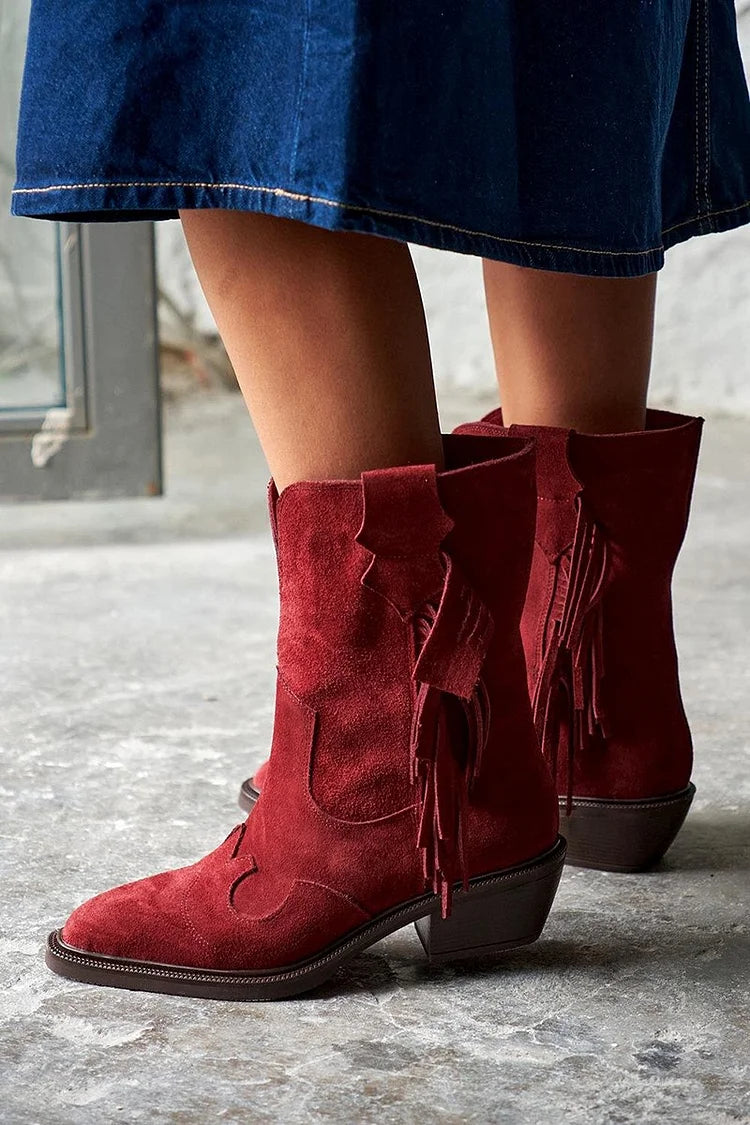 Ariane™ | Western Style Ankle Boots