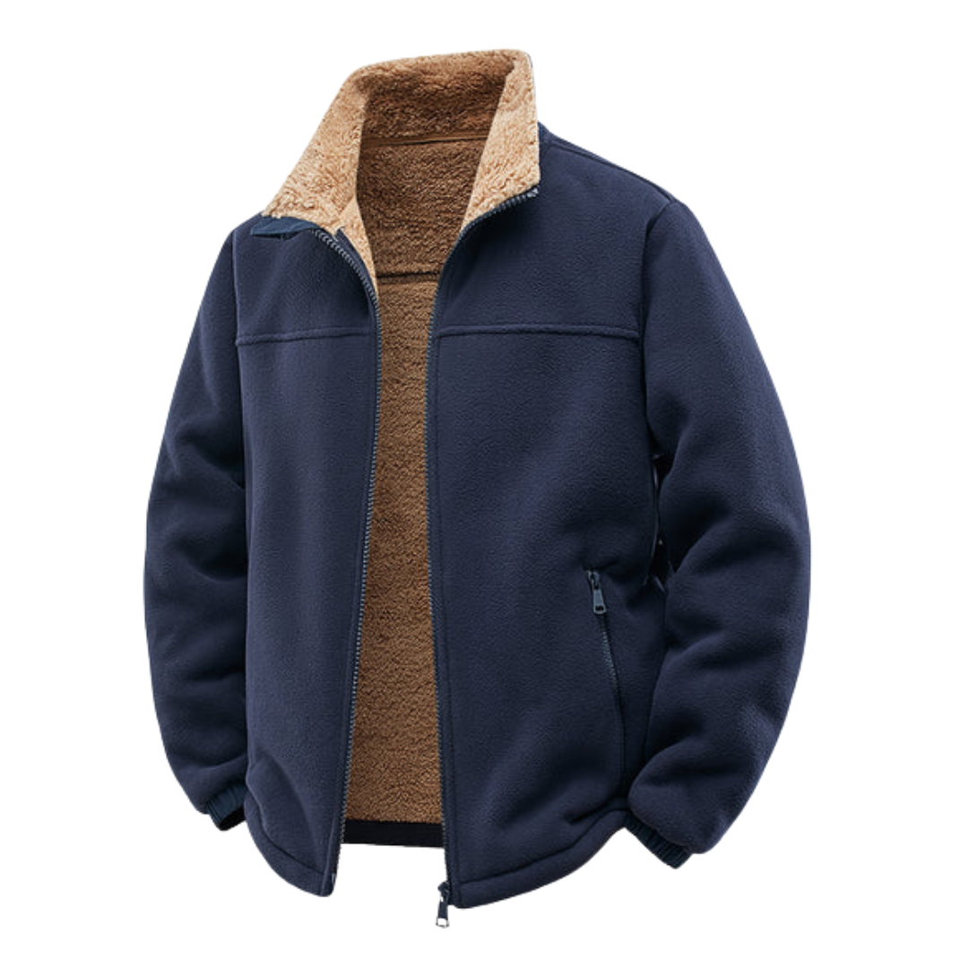 Polar Fleece Jacket with Zipper and Teddy Lining