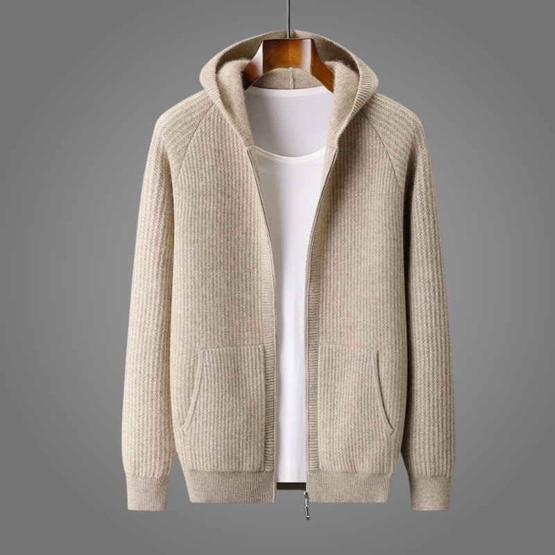 Kaelen – Classic Knit Sweater Jacket