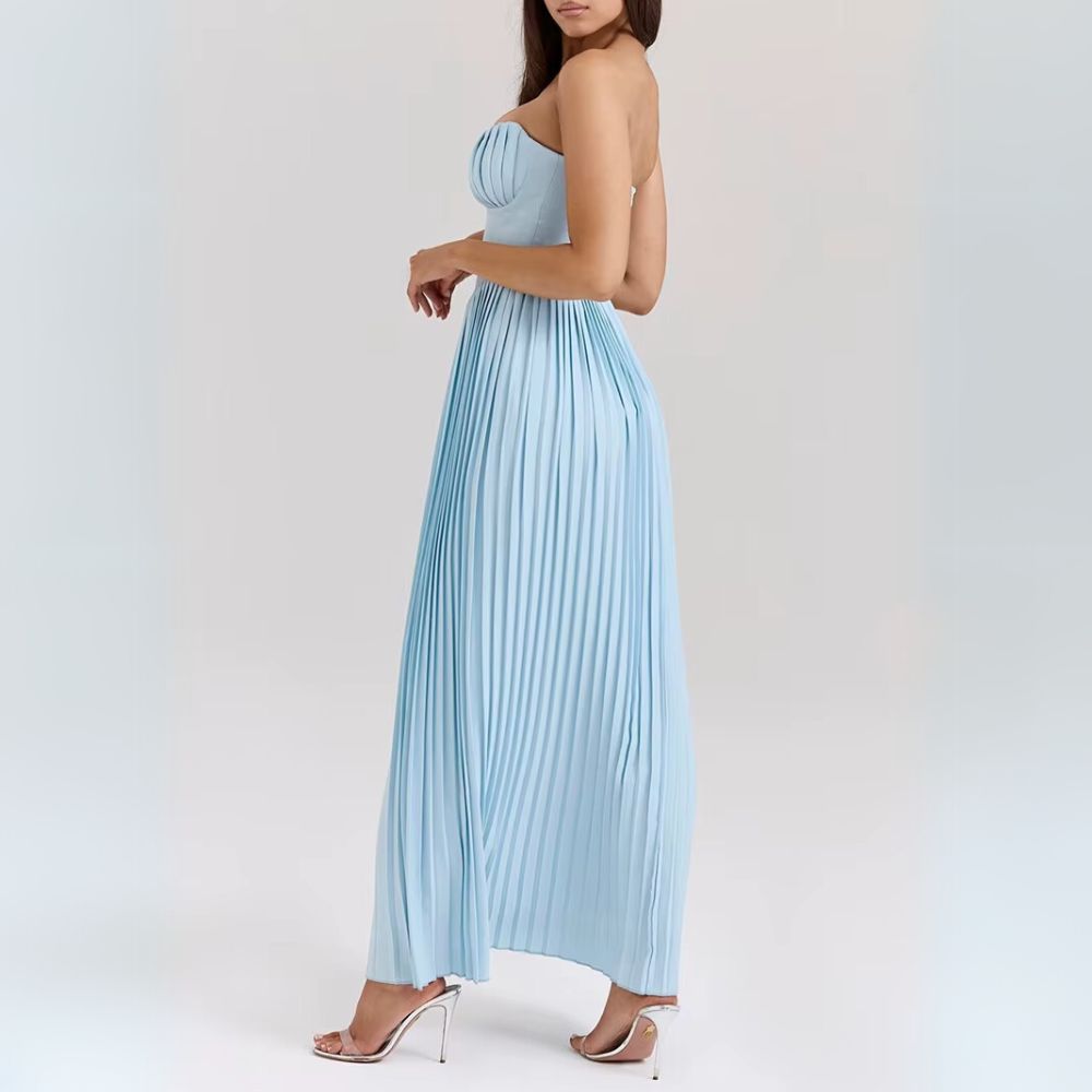 Kalinda | Elegant Pleated Dress