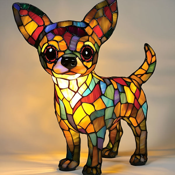 Choupette | Magisk Dog Lamp in Colorful Glass