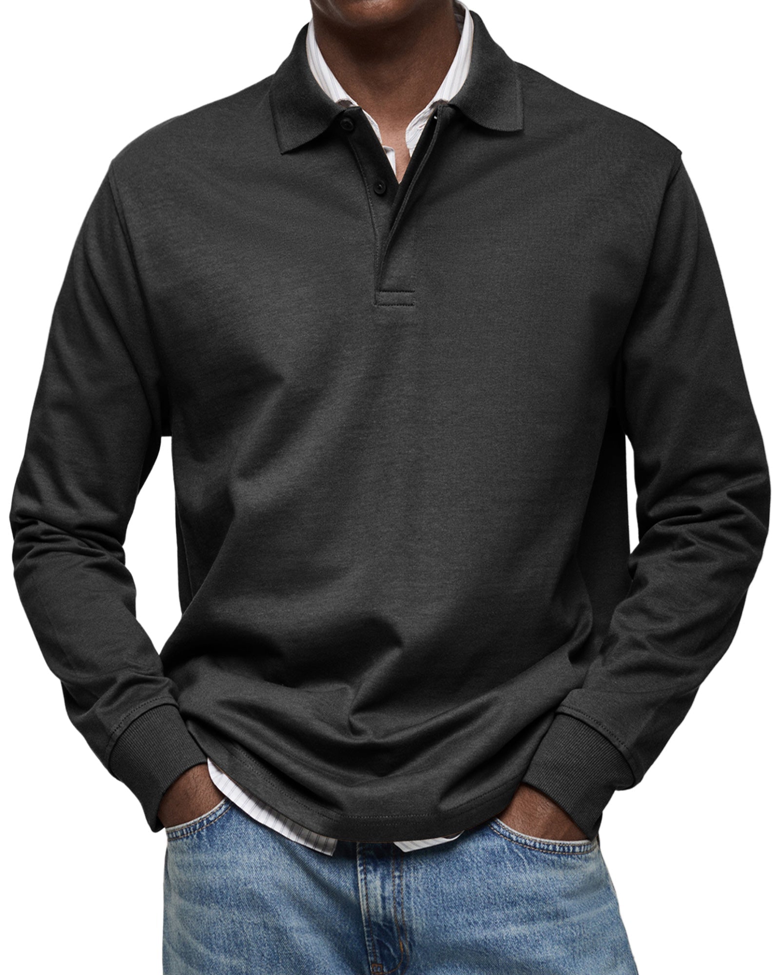 Karven – Stylish Long Sleeve Polo Shirt